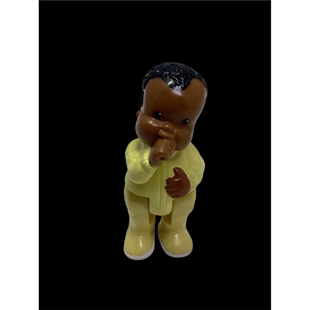 Fisher-Price Loving Family Dollhouse 1993 African-American Baby Boy Doll Figure